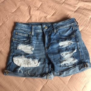 American eagle next level stretch jean shorts